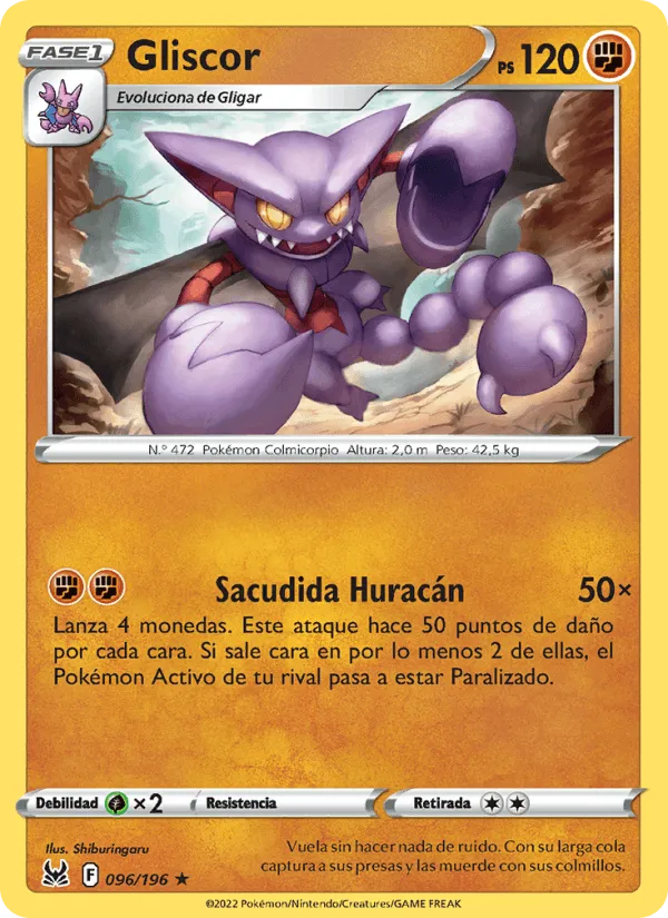 Gliscor · Origen Perdido 096/196