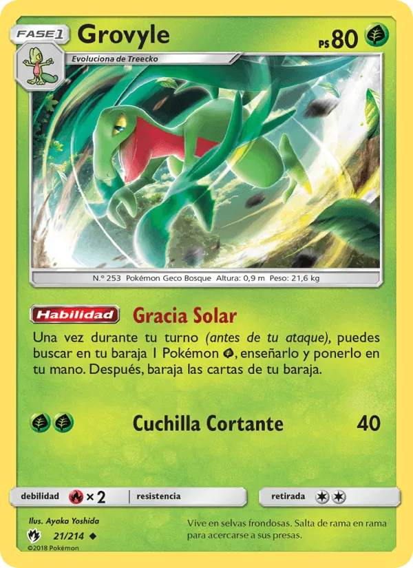 Grovyle · Truenos Perdidos 21/214
