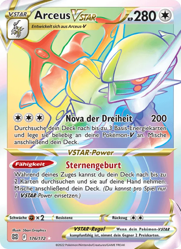 Arceus VSTAR · Strahlende Sterne 176/172