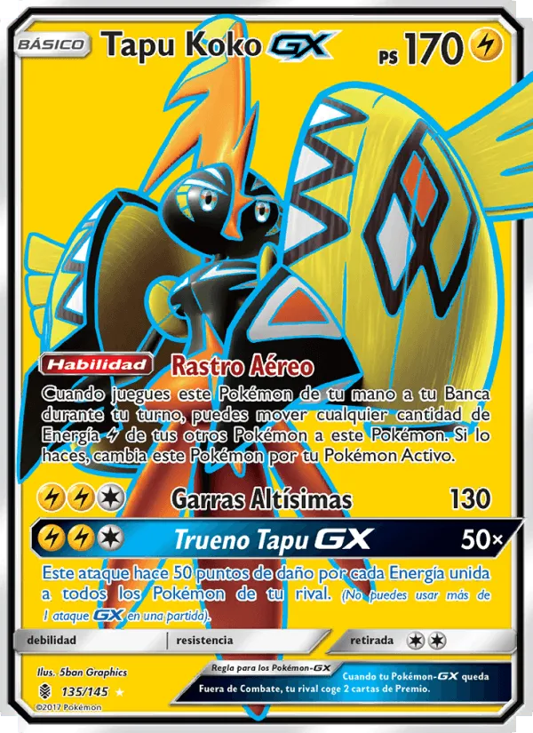 Tapu Koko GX · Albor de Guadianes 135/145