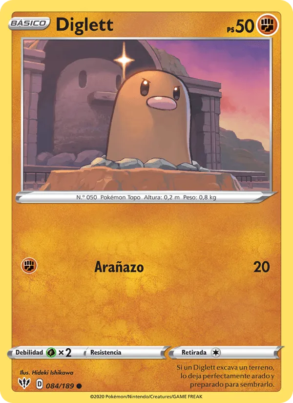 Diglett · Oscuridad Incandescente 84/189