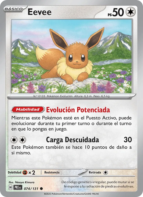 Eevee · Evoluciones Prismáticas 074/131
