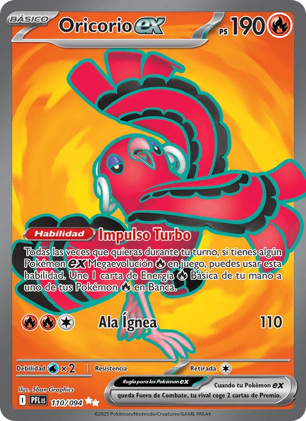 Oricorio ex · Fuegos Fantasmales 110/94