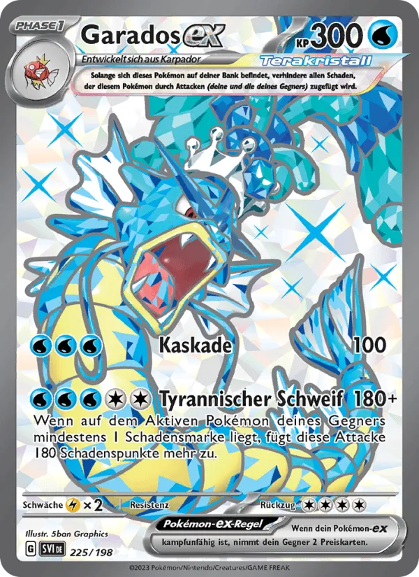 Garados-ex · Karmesin & Purpur 225/198