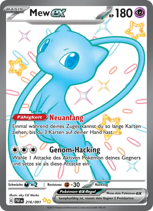 Mew-ex · Paldeas Schicksale 216/91