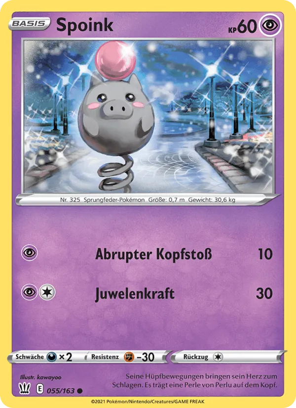 Spoink · Kampfstile 55/163