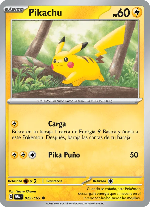 Pikachu · 151 025/165