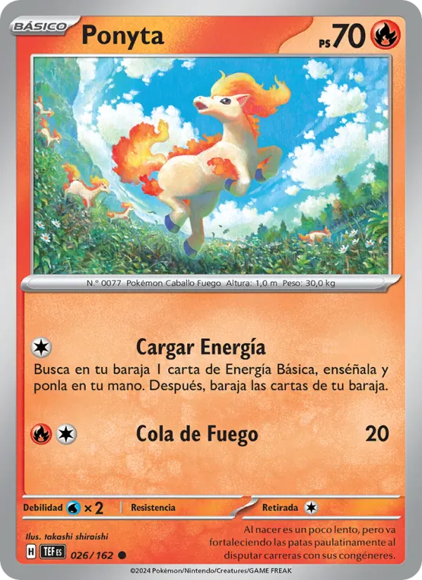 Ponyta · Fuerzas Temporales 026/162