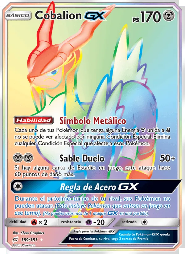Cobalion GX · Union de Aliados 189/181