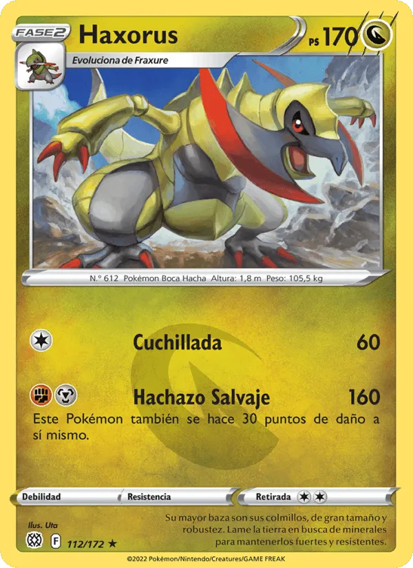 Haxorus · Astros Brillantes 112/172