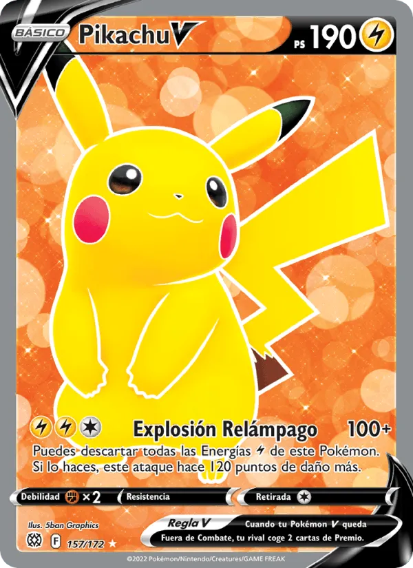 Pikachu V · Astros Brillantes 157/172
