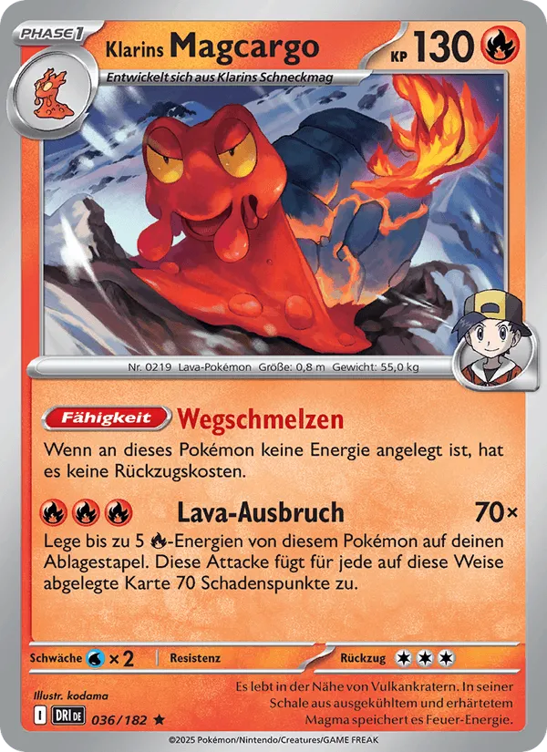 Klarins Magcargo · Ewige Rivalen 036/182