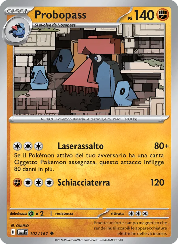 Probopass · Crepuscolo Mascherato 102/167