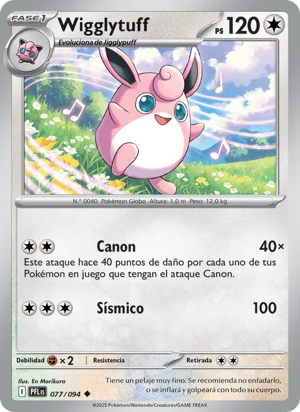 Wigglytuff · Fuegos Fantasmales 077/94