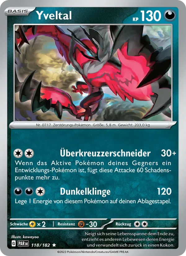 Yveltal · Paradoxrift 118/182