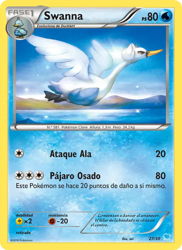Swanna · Kit de Entrenador XY (Suicune) 27/30
