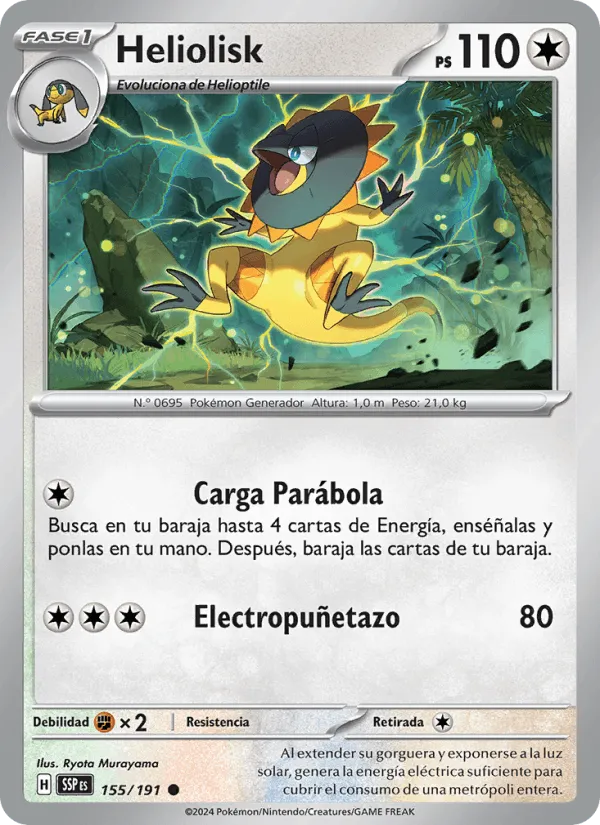 Heliolisk · Chispas Fulgurantes 155/191