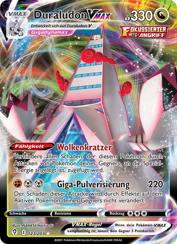 Duraludon VMAX · Drachenwandel 123/203