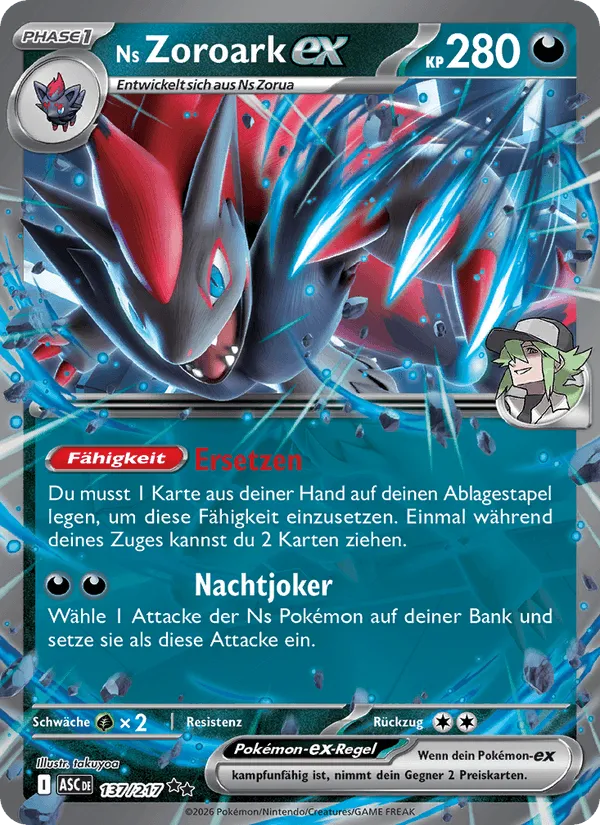 Ns Zoroark-ex · Erhabene Helden 137/217