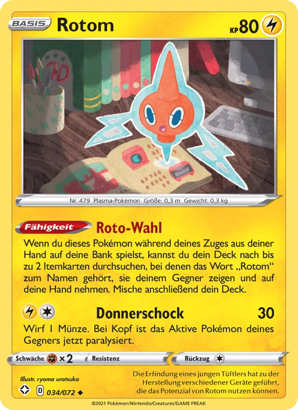 Rotom · Glänzendes Schicksal 34/72