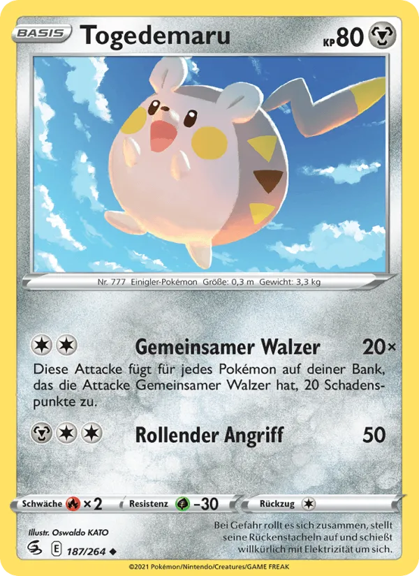 Togedemaru · Fusionsangriff 187/264