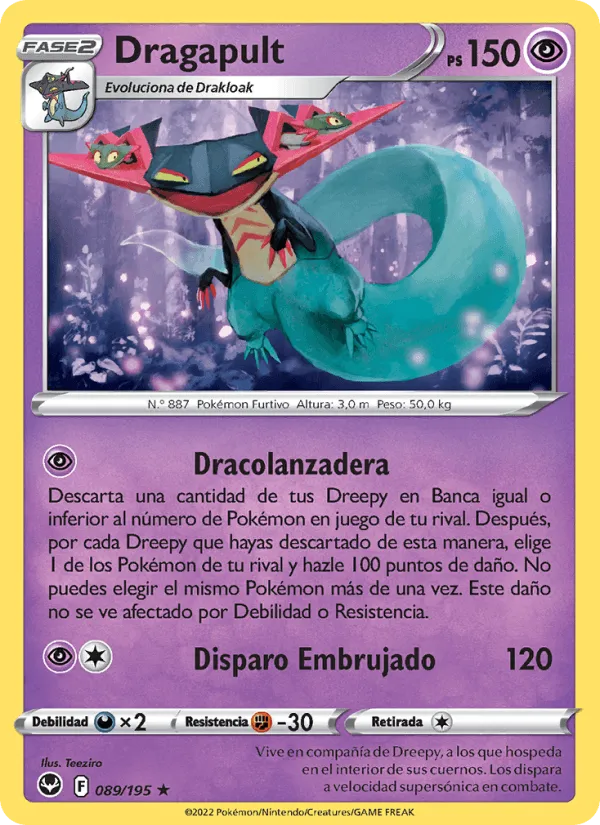 Dragapult · Tempestad Plateada 089/195