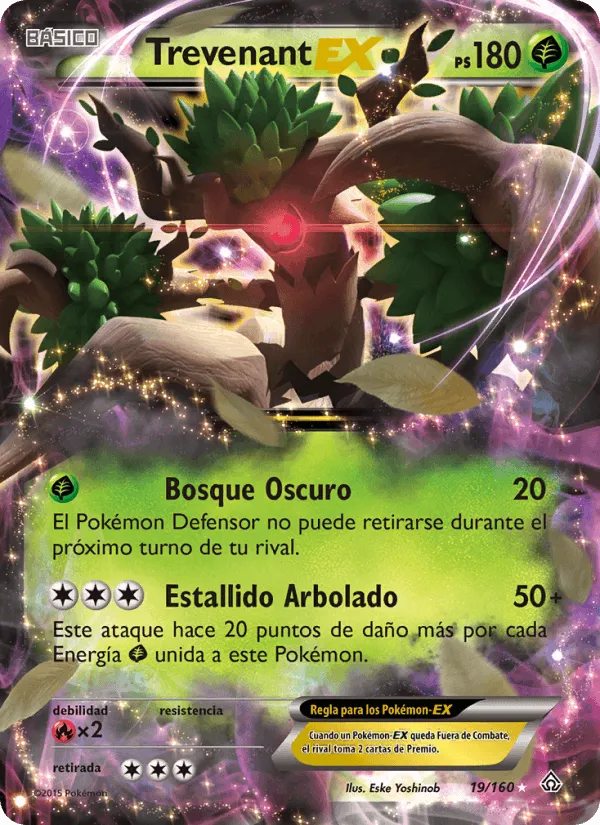 Trevenant EX · Duelos Primigenios 19/160