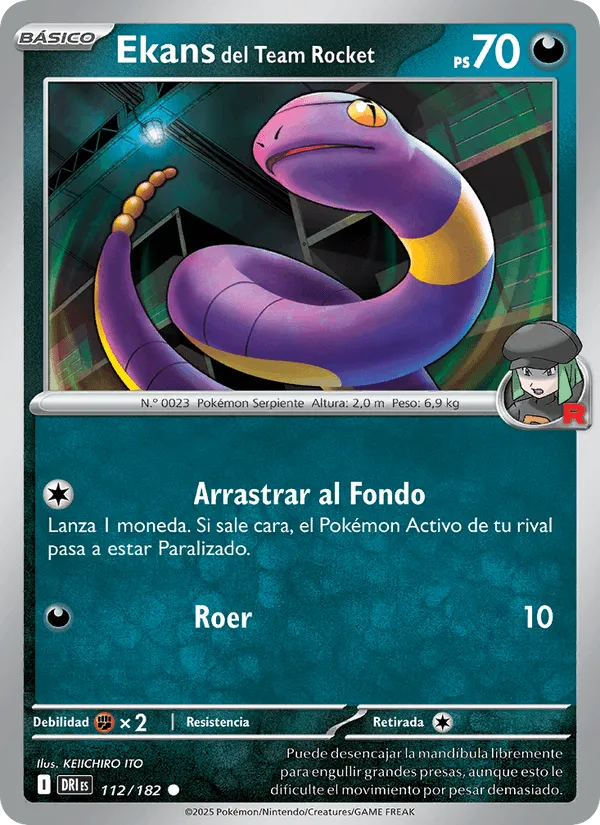 Ekans del Team Rocket · Rivales Predestinados 112/182