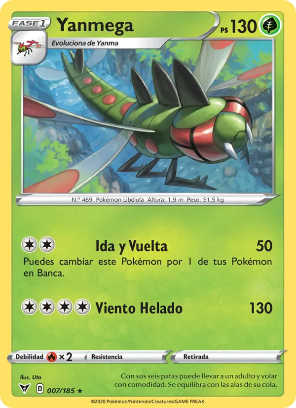Yanmega · Voltaje Vívido 7/185