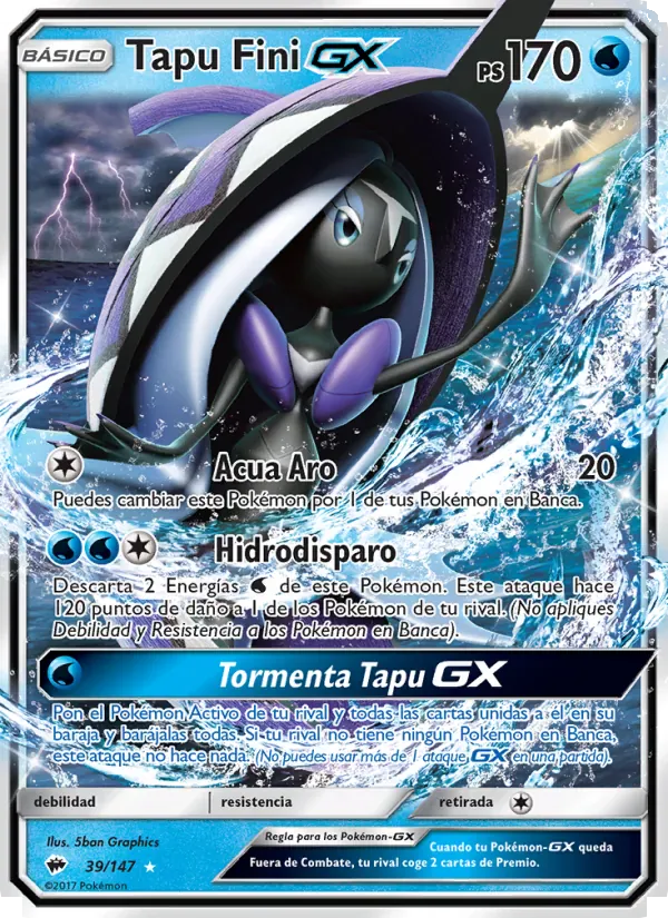 Tapu Fini GX · Sombras Ardientes 39/147