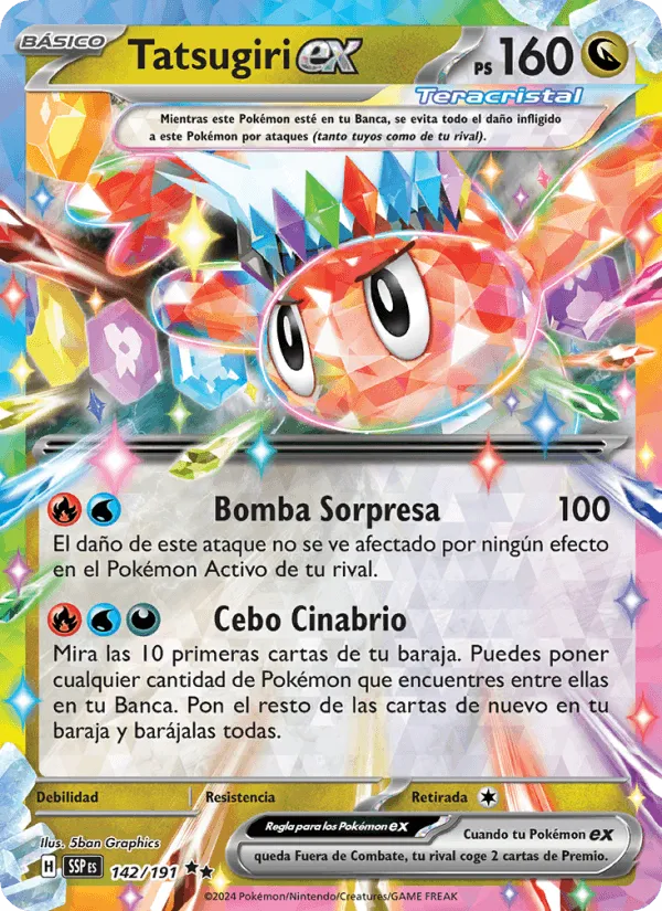 Tatsugiri ex · Chispas Fulgurantes 142/191