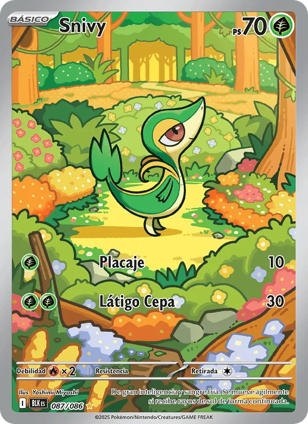 Snivy · Fulgor Negro 087/86