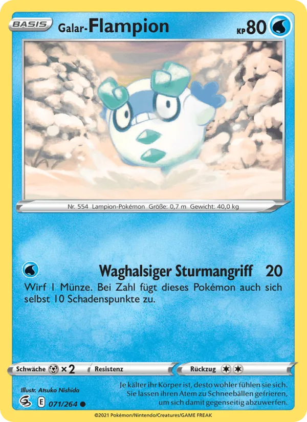 Galar-Flampion · Fusionsangriff 71/264