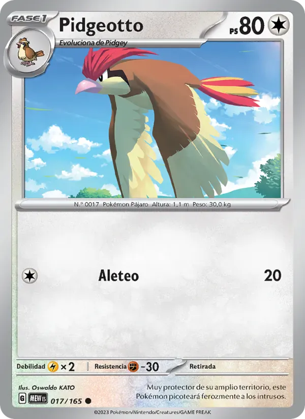 Pidgeotto · 151 017/165