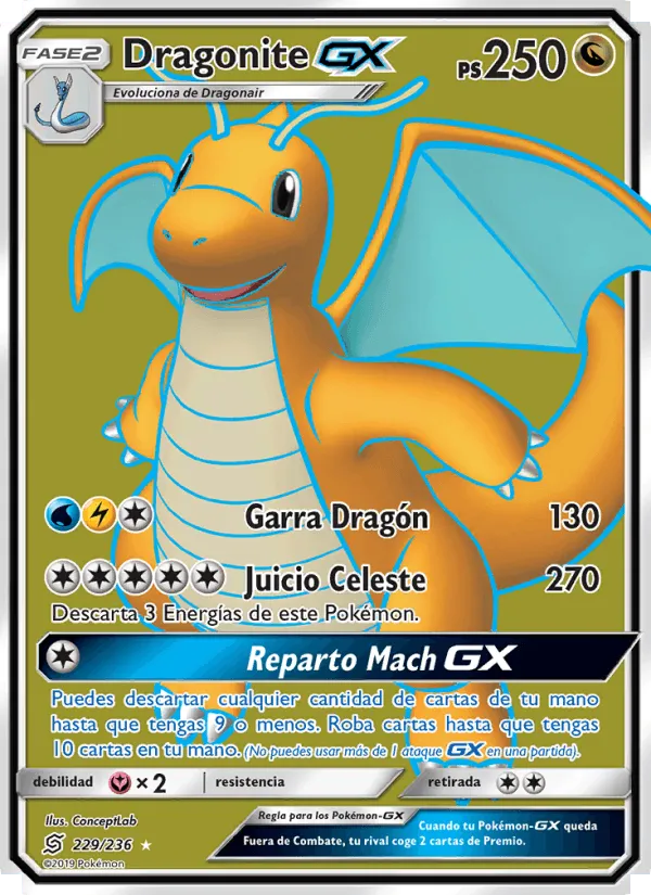 Dragonite GX · Mentes Unidas 229/236