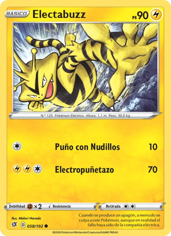 Electabuzz · Choque Rebelde 58/192