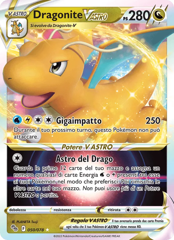 Dragonite V ASTRO · Pokémon GO 050/78