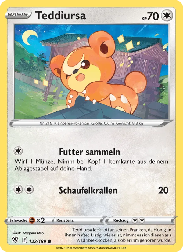 Teddiursa · Astralglanz 122/189