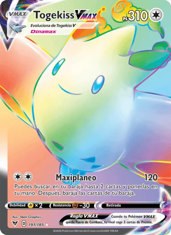 Togekiss VMAX · Voltaje Vívido 191/185