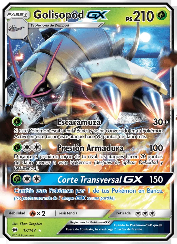 Golisopod GX · Sombras Ardientes 17/147