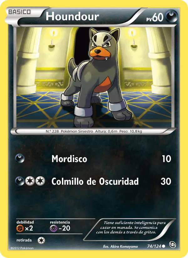 Houndour · Dragones Majestuosos 74/124