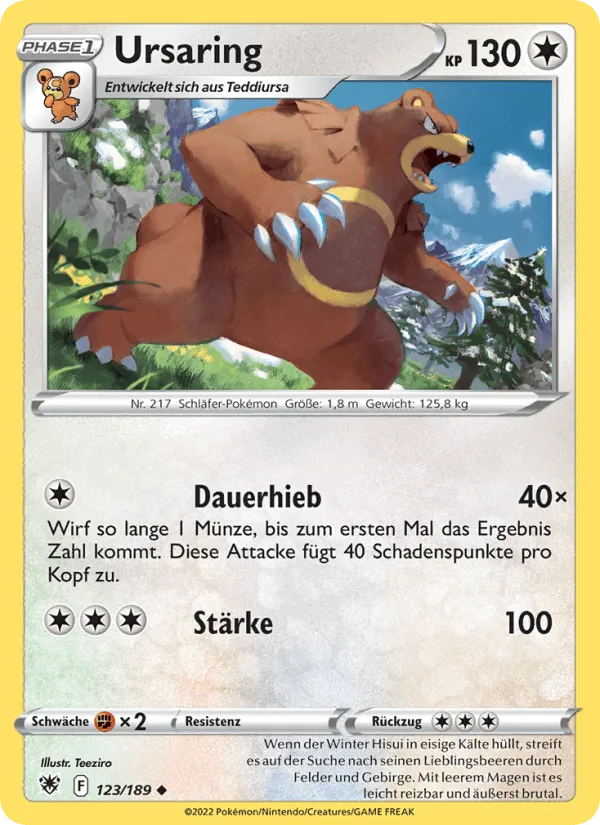 Ursaring · Astralglanz 123/189