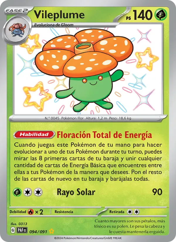 Vileplume · Destinos de Paldea 094/91