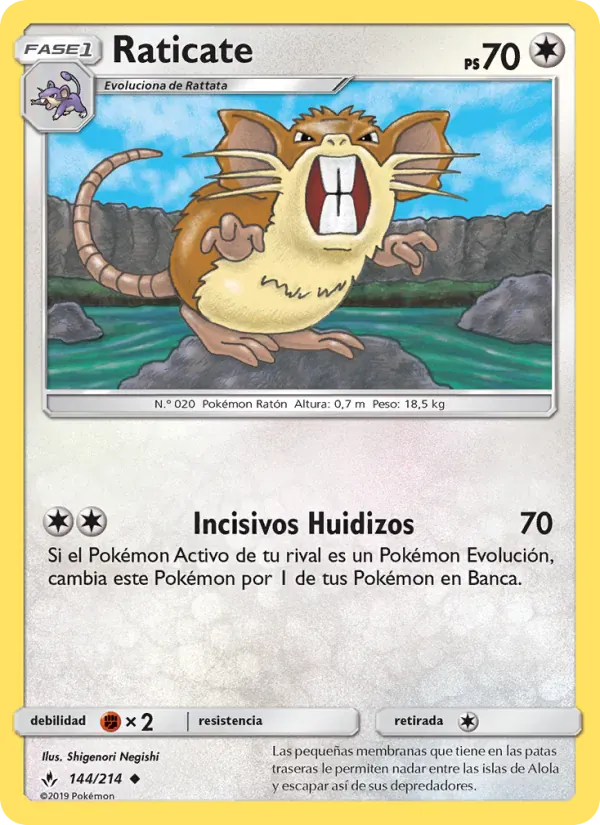 Raticate · Vínculos Indestructibles 144/214