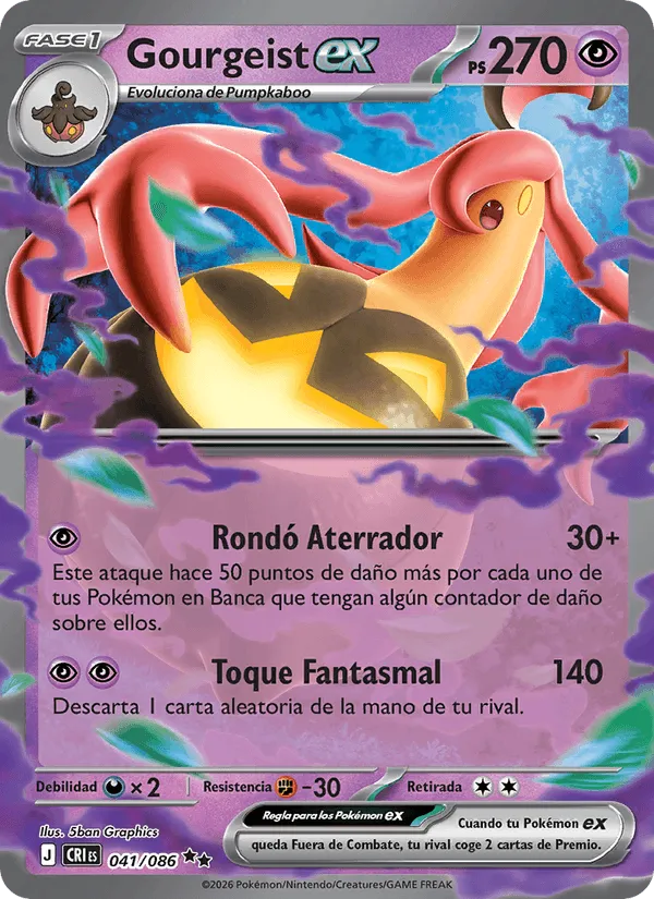Gourgeist ex · Caos Creciente 041/86