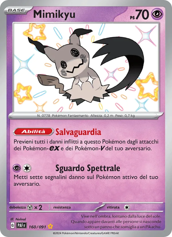 Mimikyu · Destino di Paldea 160/91