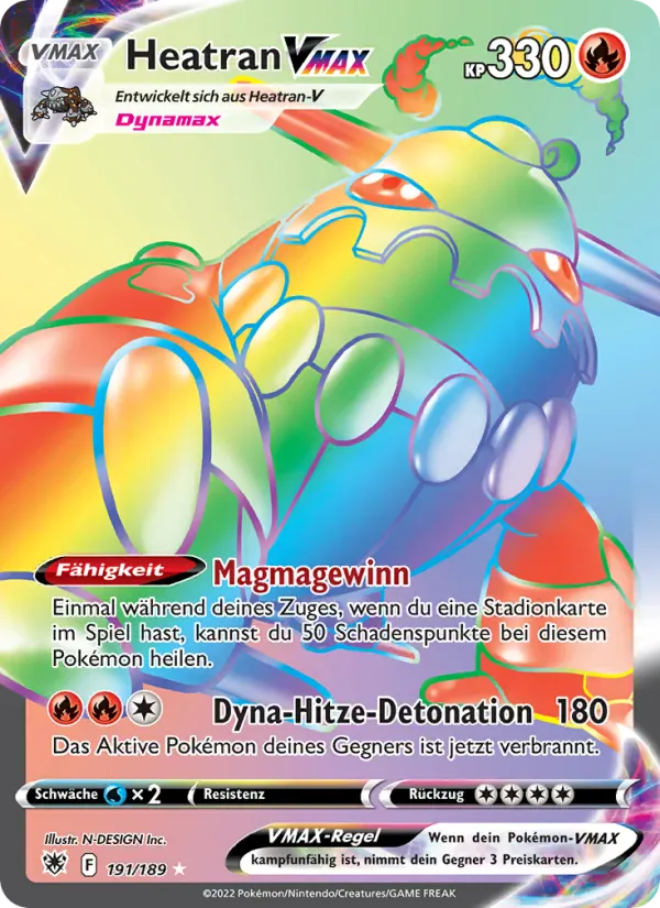 Heatran VMAX · Astralglanz 191/189