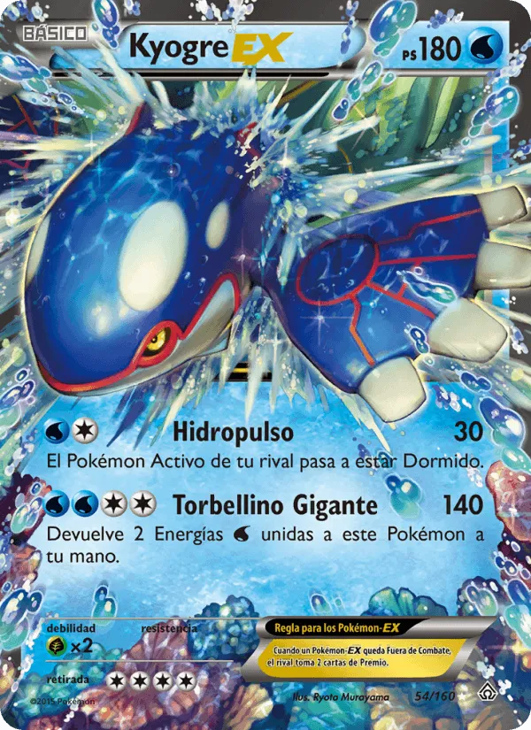 Kyogre EX · Duelos Primigenios 54/160