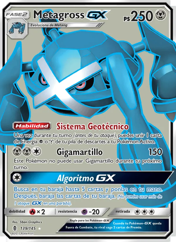 Metagross GX · Albor de Guadianes 139/145