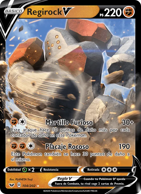 Regirock V · Espada y Escudo 104/202